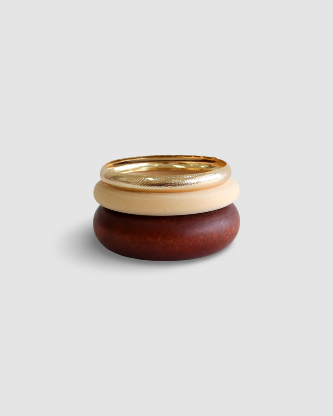 MAHOGANY WOODEN BANGLES