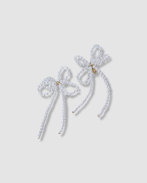 SOPHIE PEARL BOW EARRINGS