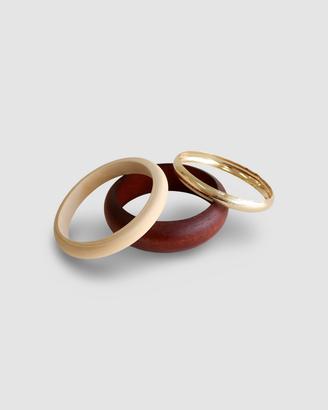 MAHOGANY WOODEN BANGLES