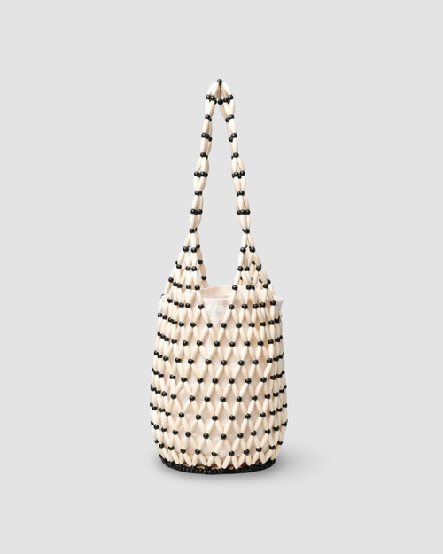 SIGNE BUCKET BAG in Ivory