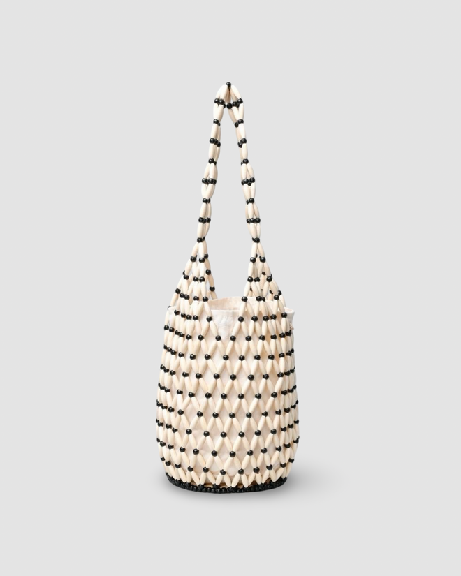 SIGNE BUCKET BAG in Ivory